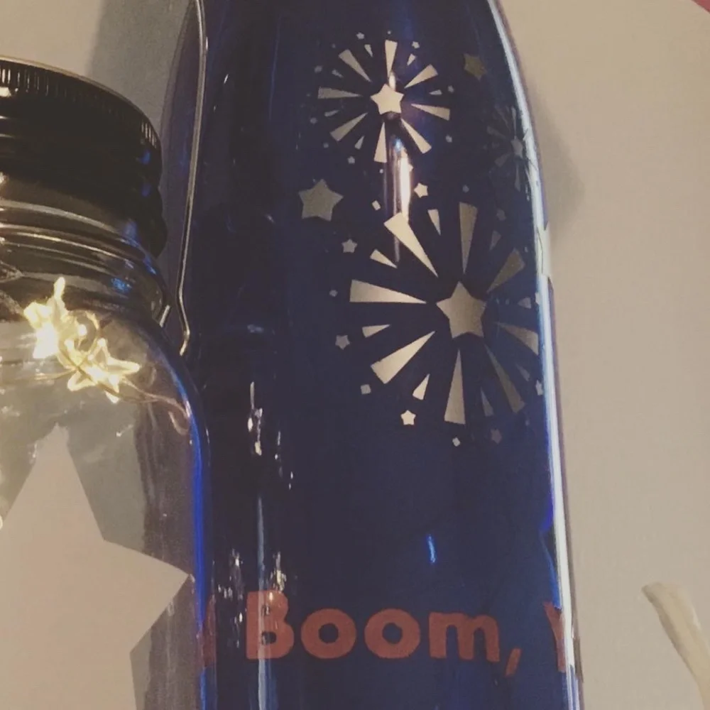 ‘Boom Y’all’ Wine Bottle Lantern